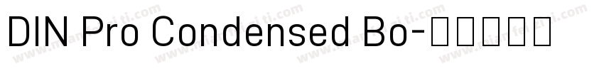 DIN Pro Condensed Bo字体转换